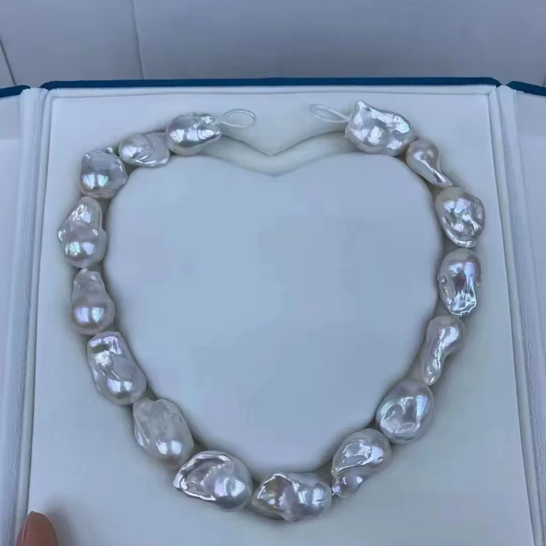 Wholesale White Baroque Pearl Strand 1A Natural Freshwater Loose Pearls Irregular Baroque Pearl Beads for Jewelry Making