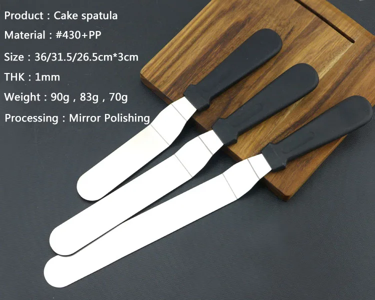 Cake Tool 3 Pcs Cake Spatula Set