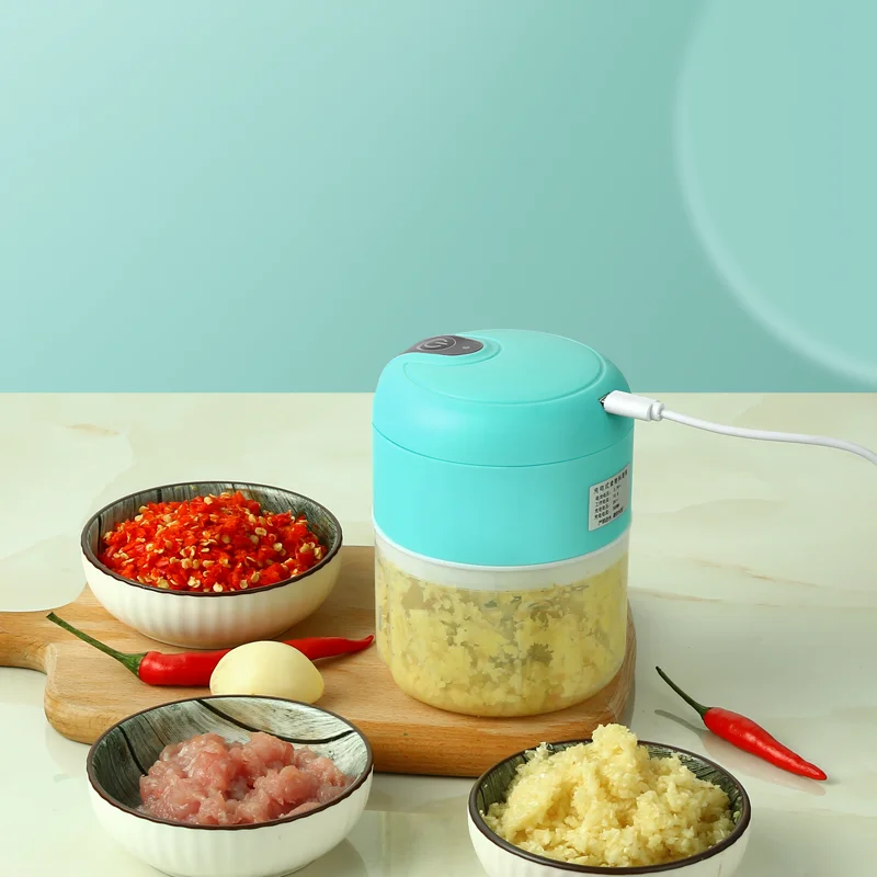 

Wireless Food Vegetable Meat Electric mini garlic chopper press crusher