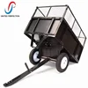 low MOQ China build manufacture low MOQ heavy duty Dump Cart TOW BEHIND garden tools atv tow behind trailer garden waste cart