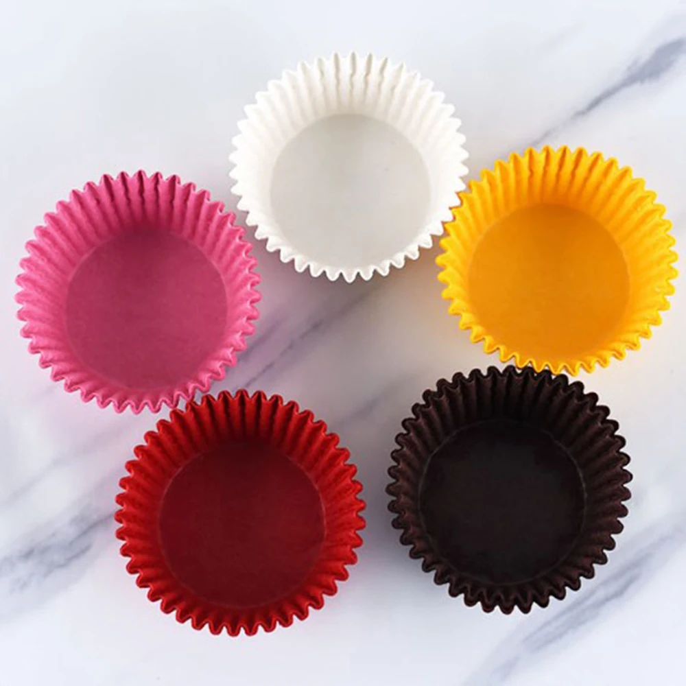 

1000Pcs Mini Paper Cake Egg Tart Mold Baking Muffin Cake Cups Bakeware Pastry Tools for Chocolate Cupcake Wraps