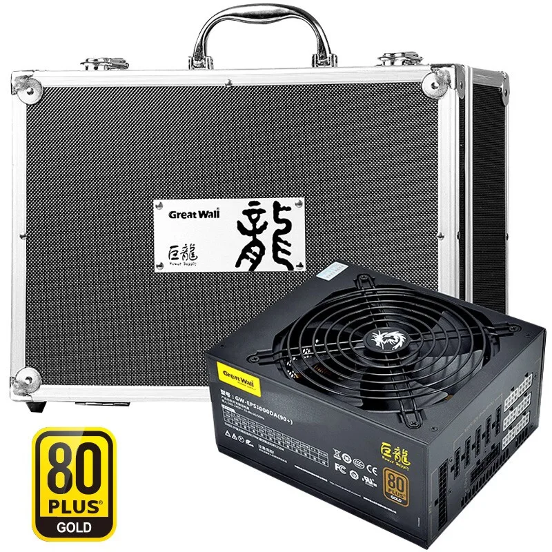 

Great Wall 1000W Miner PSU Mining Ethereum ZCash Mining Machine Computer Atx Case Power Supply