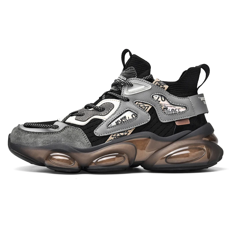 

Trendy embroidered shoes Popcorn flying knit men's shoes Trendy shoes