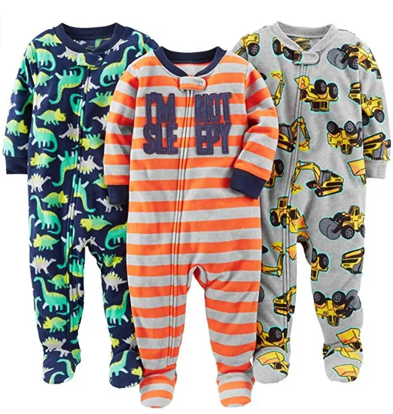 Baby And Toddler Boys' Loose Fit Fleece Footed Pajamas Buy Baby And