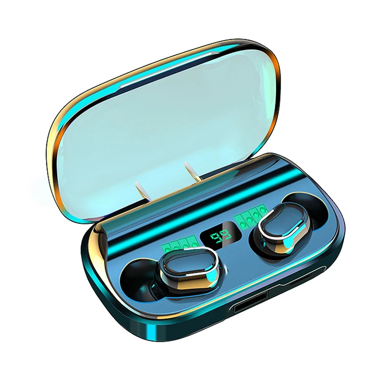 

2021 New Product Amazon Hot sale earphone headset OEM Sports waterproof TWS JS2 wireless earbud charging case wireless headphone