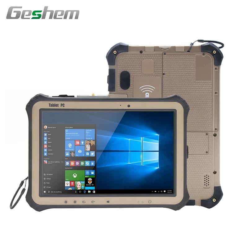 

10 Inch N2930 Windows Linux Ip65 Waterproof Nfc HF UHF Rfid Reader 1D 2D Barcode Scanner Fingerprint Industrial Rugged Tablet PC