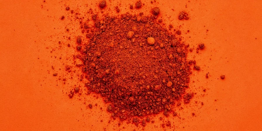 Paprika and truffles on a wooden board