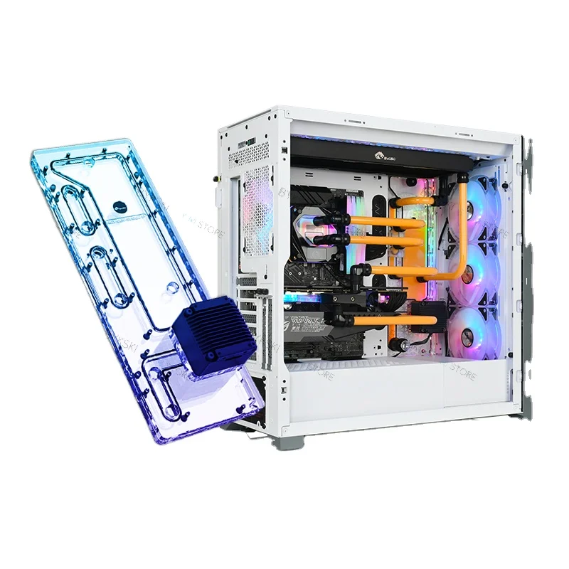

Bykski Acrylic Distro Plate For CORSAIR 5000D Case,With DDC Pump Board Reservoir Water Cooling System 5V/12V ,RGV-COS-5000D-P