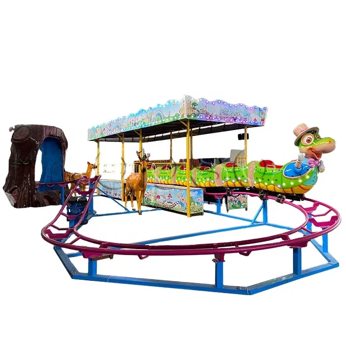 

Kids Park High Quality Mini Track Train Fruit Worm Roller Coaster For Sale, Customized