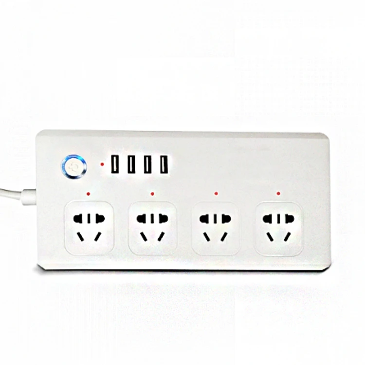 New design Electric home Appliances TUYA APP control Smart Wifi Plug Socket Power Strip with USB port - ANKUX.COM