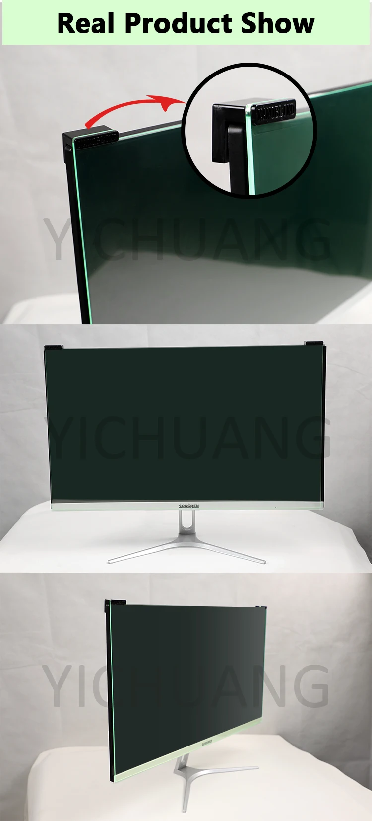 Anti Uv Removable Computer Screen Protector,Anti Radiation Anti Scratch