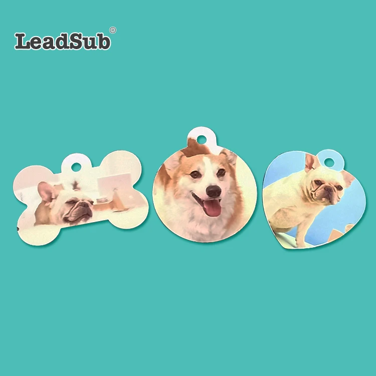 

Manufacturer Double Sided Sublimation Dog Tags Blank Sublimation Aluminum Dog ID Tags Heat Transfer Metal Pet Dog Bone Tags