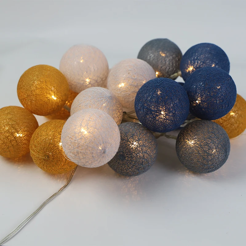 Cotton ball decoration led light, new decoration ball