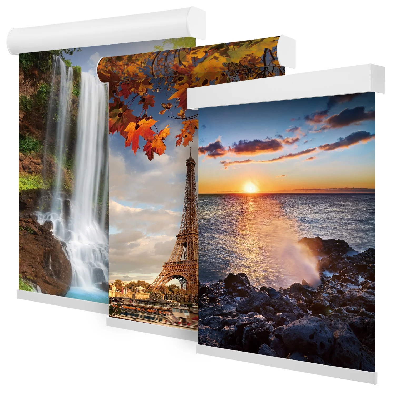 Custom Printed Window Blinds Blackout Custom Printed Blinds Remote Control 3d Printed to Map Paysage Landscape Picture Blinds