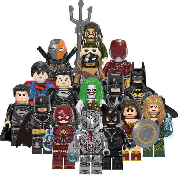 

X0312 KF6136 Super Hero Justice League Bat Super Wonder Woman The Flash Man DC Mini Blocks Figure Toys For Kids