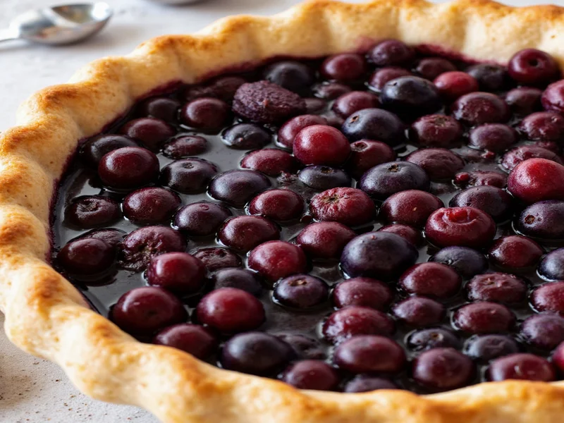 homemade blueberry pie filling