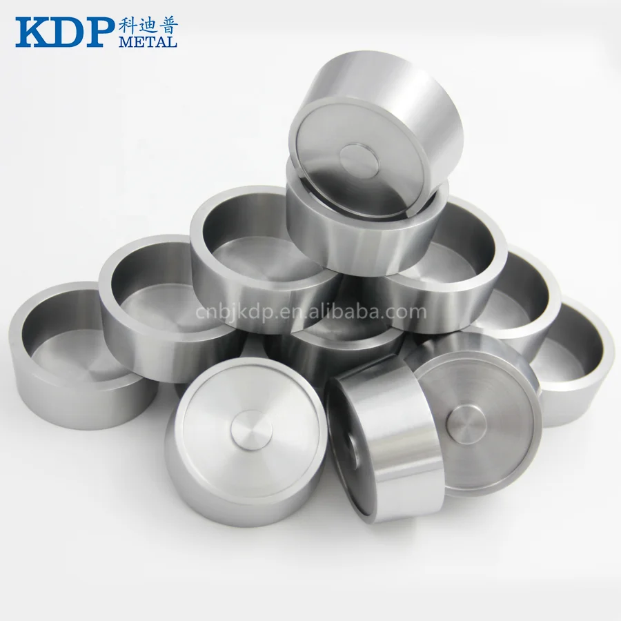 
High Density 19.3g/cm3 Forging Tungsten Carbide Crucibles Melting Rare Earth 