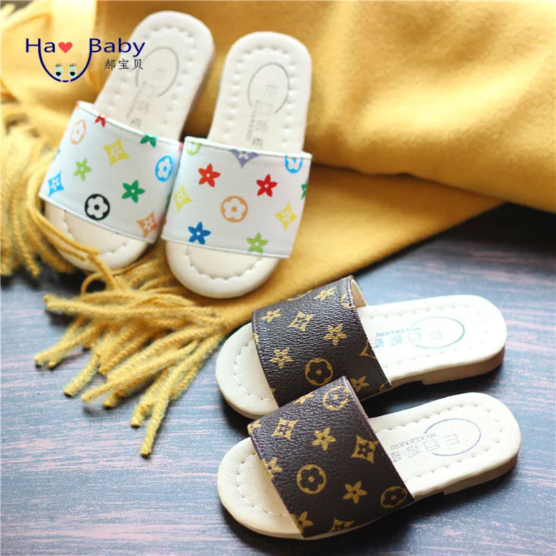 

2021 New Korean Girl Shoes Summer Cartoon Fashion Slippers Boy Shoes Baby Shoes 1-4 Years Old, Nature