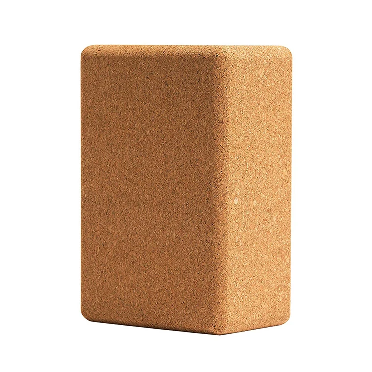 

Custom High Density Gym 100% Natural Wooden Cork Yoga Block, Wooden color