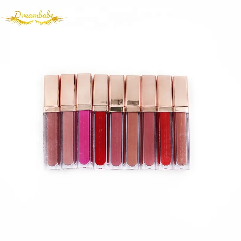 

7 colors gillter lipgloss manufacturers labiales fashion cosmetic lipgloss no logo lip gloss private label liquid lipstick