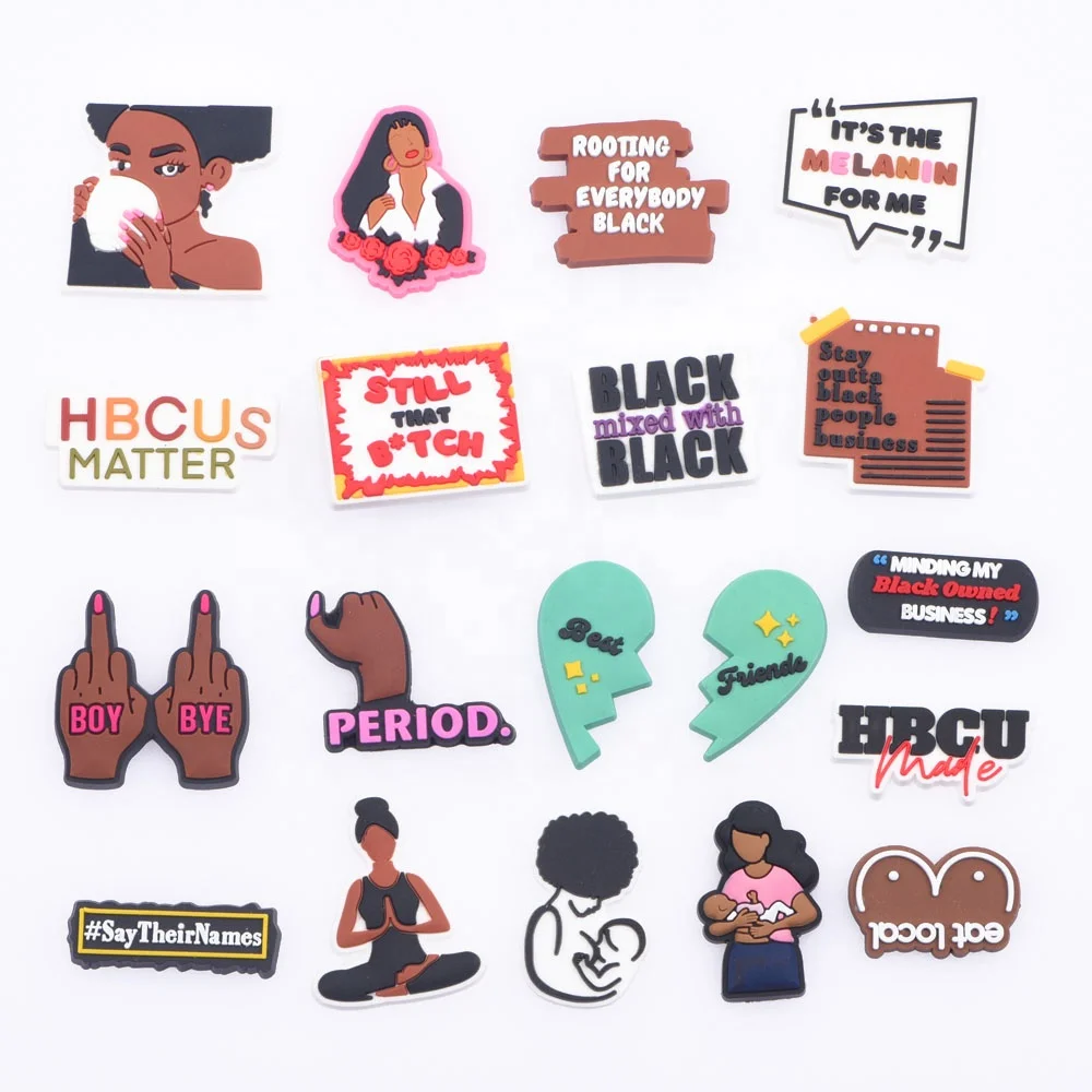 

Hot sale life style PVC Shoes croc buttons Sandals Charms for clog shoes