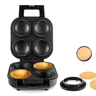 
4 holes deep filling Pie Maker with pastry cutter, adjustable temperature control with S/S panel decoration 