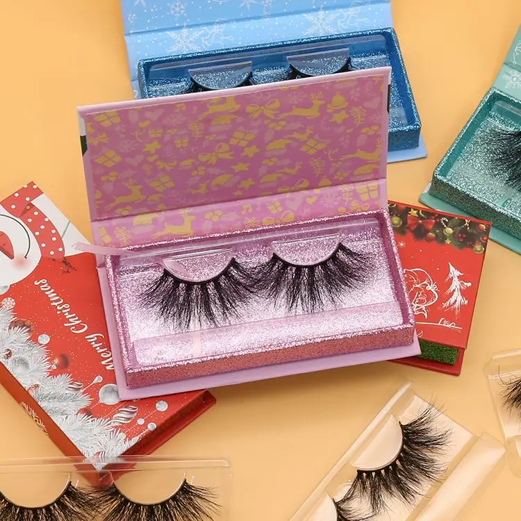 

Custom Wholesale Full Strip Lashes Money Box 3d Dramatic Fluffy 25mm Mink Eyelash Packaging Eyelashes Vendor, Natural black or colorful