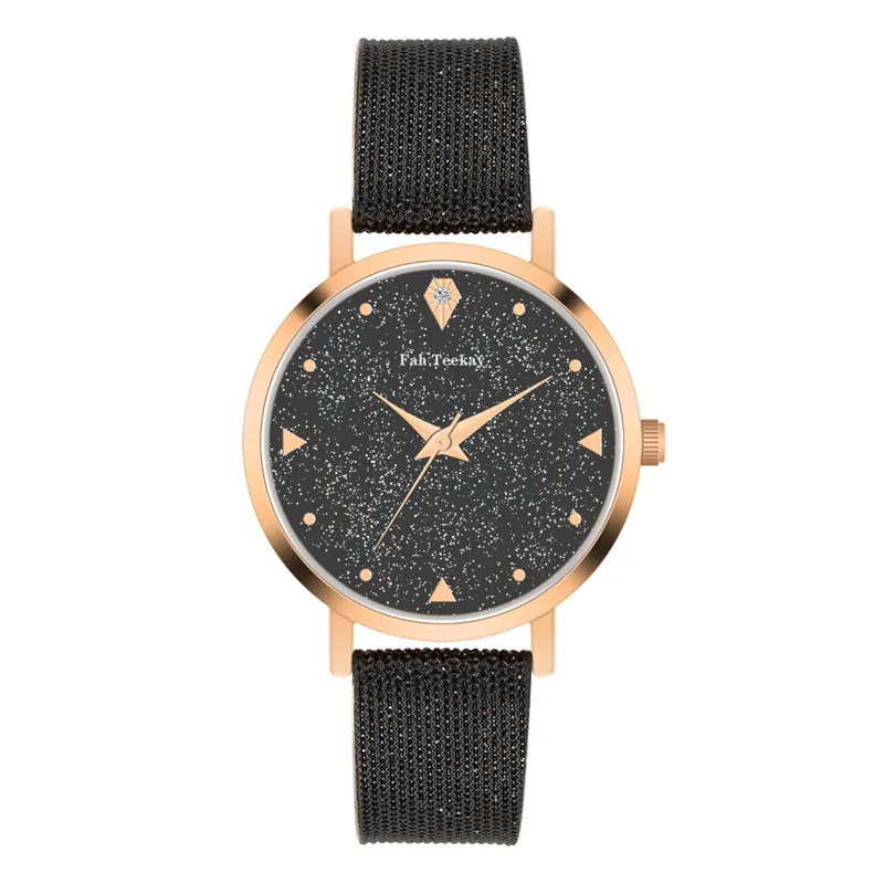 

WJ-8740 Starlight Diamond Design Leather Quartz Lady's Watches Many Colors Band Have Stock Wholesale Watches For Women Wristwatches