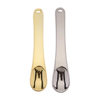 

wholesale Beauty makeup tools gold cream mixing facial mask metal cosmetic spoon and spatula