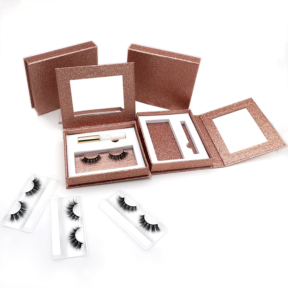 

100% mink fur eyelashes 2020 hot sale 3d mink false eyelashes handicraft with customize packaging