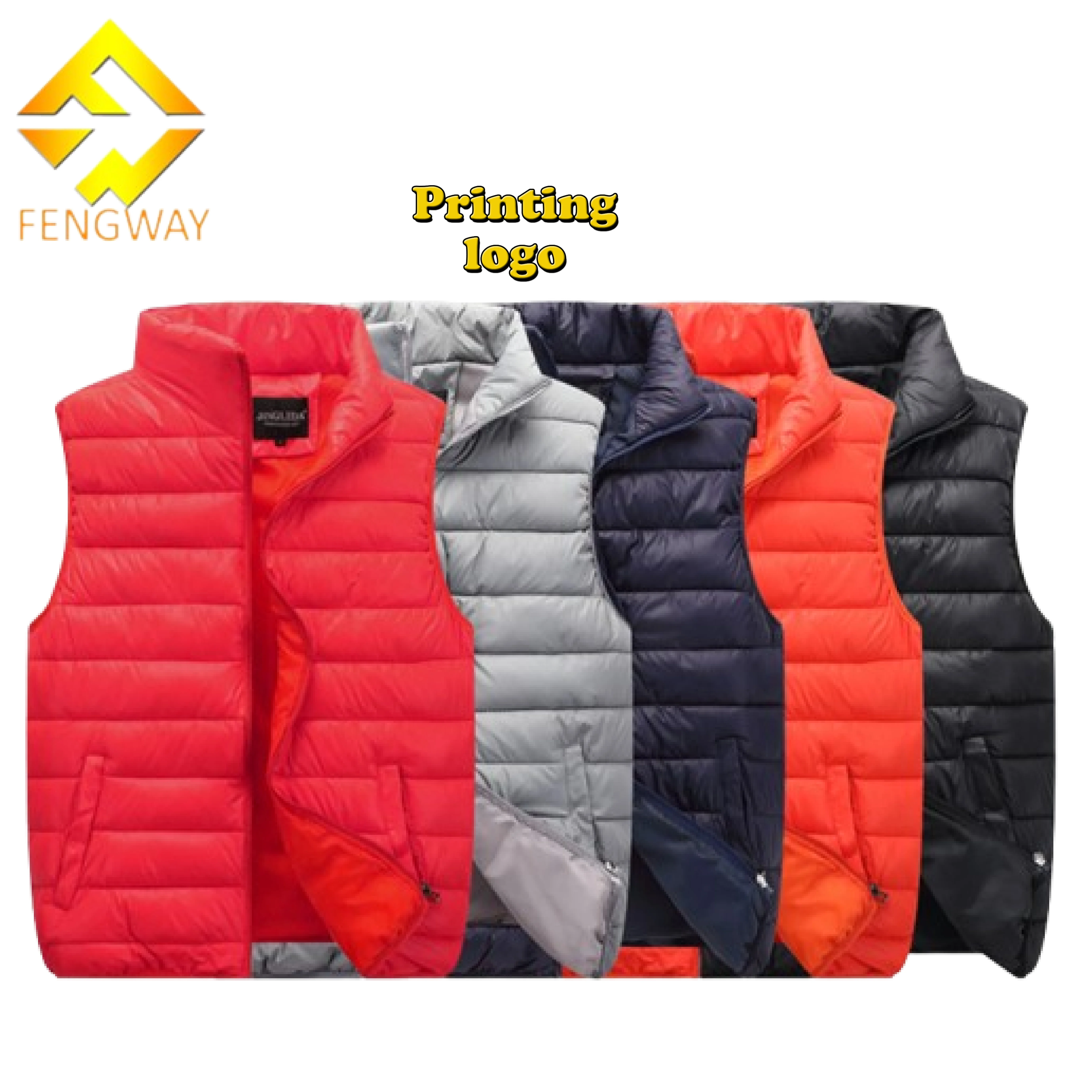 2024 Wholesale Cotton Padded Vest Autumn Winter Simple Solid Color Sleeveless Thickened Slim Unisex Vest Jacket Tops Waistcoat