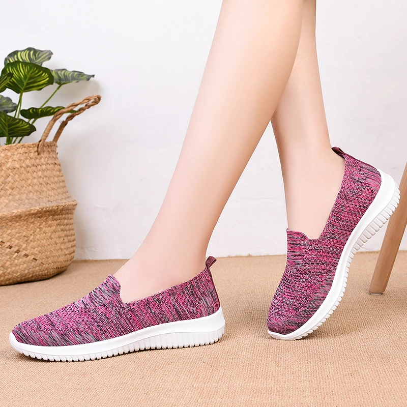 

BQ-3 Soft Light Knit Breathable Women'S Casual Women Shoes, Customerized
