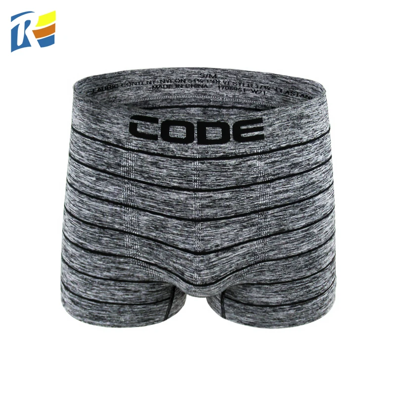 

2021 New Style Nylon Spandex Underwear Sport Men Nylon Man Boxer Briefs Mixed Gray