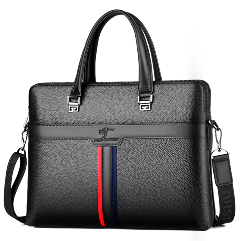 

New designer men's handbag cross bag genuine leather fashion luxury custom high quality messenger bag business briefcase, 2 colors