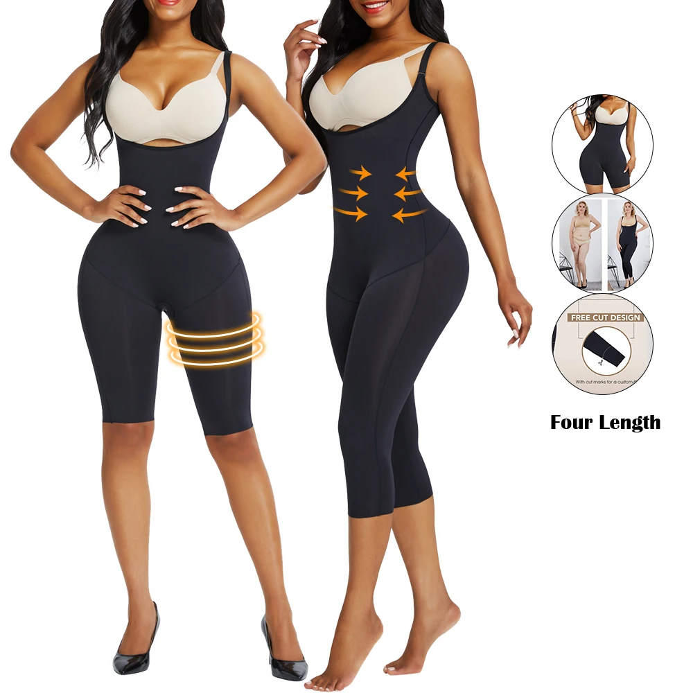 

Black Full Body Shaper Sexy Black Crotchless Zipper Shapewear Shaper Ladies Body Shaper Latex