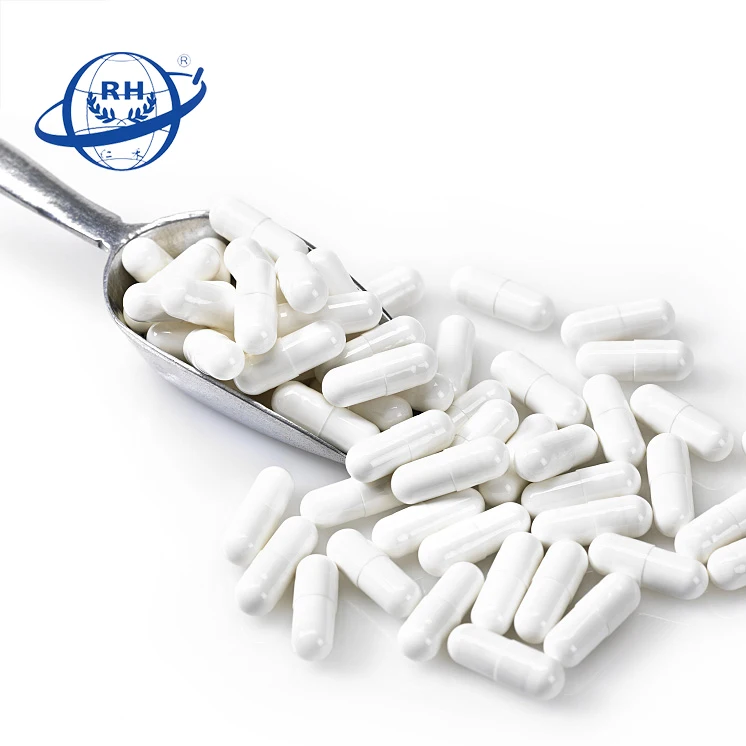White empty capsule pills gelatin capsule size 2