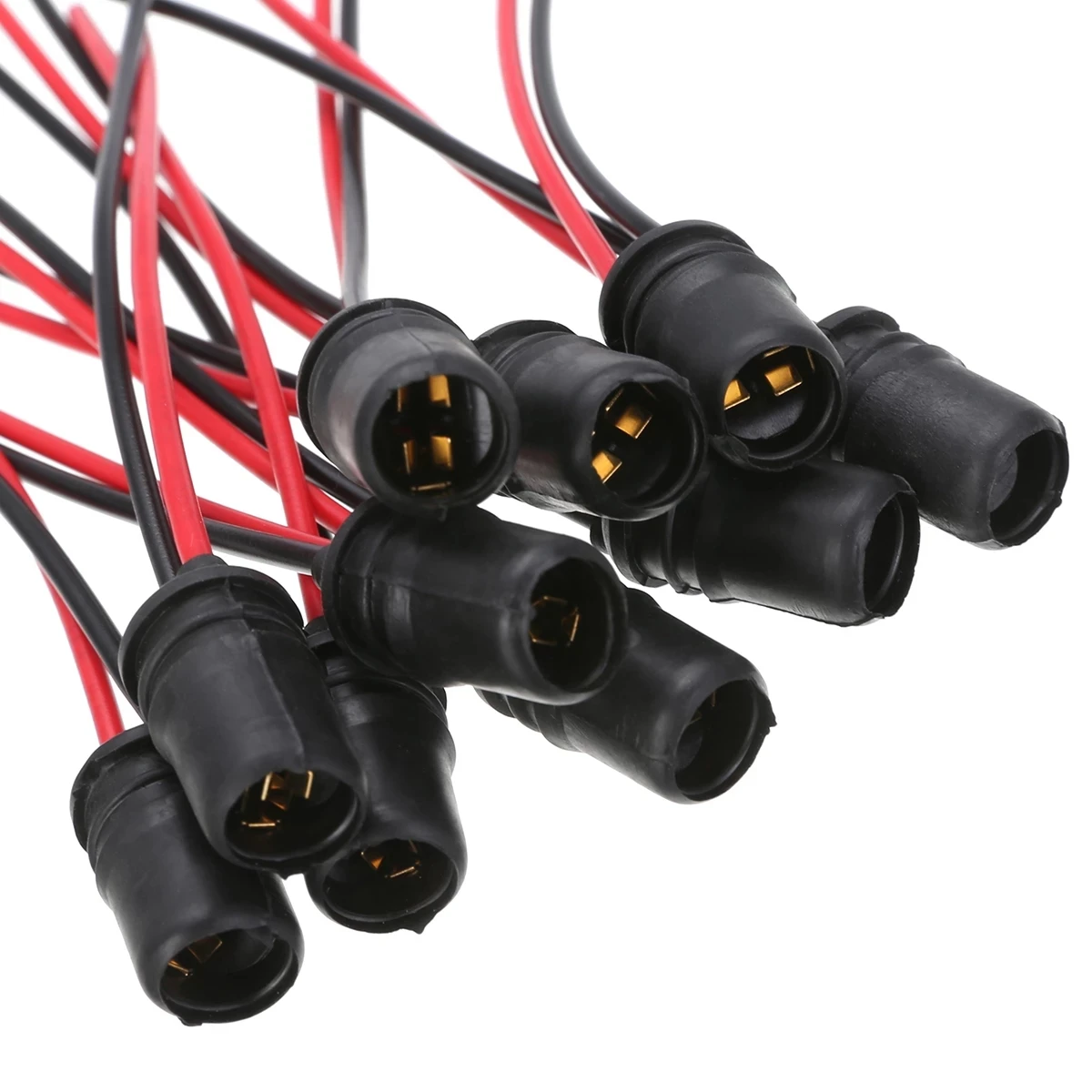

T10 W5W Car Wedge Light Bulb Socket Rubber Light Bulb Socket Lamp Holder Connector For Car Truck Boat