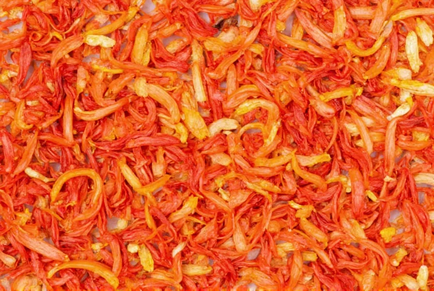 Side-by-side comparison of saffron threads with other common yellow spices showing visual differences