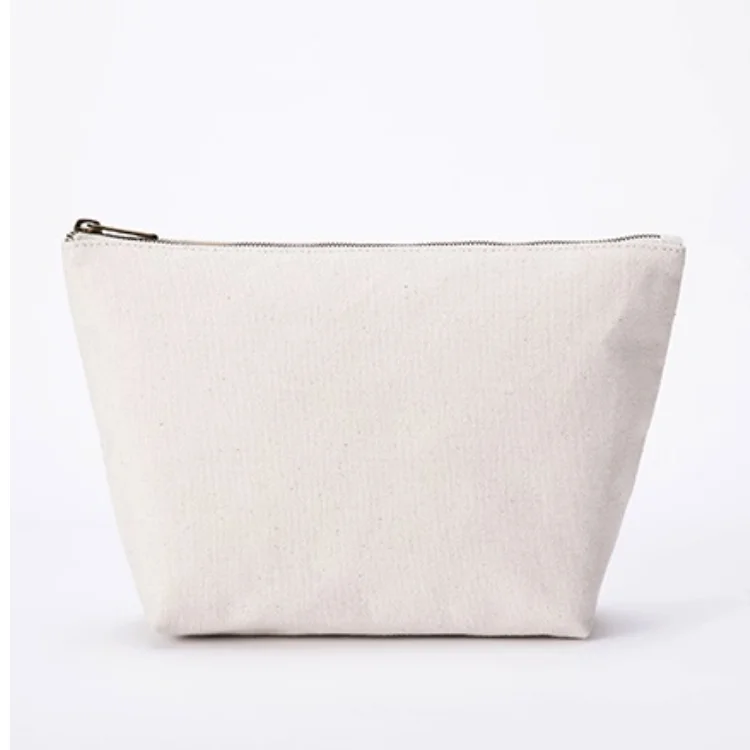 

Luxury Cotton Canvas Good Quality Makeup Bag Custom Cosmetic Bags