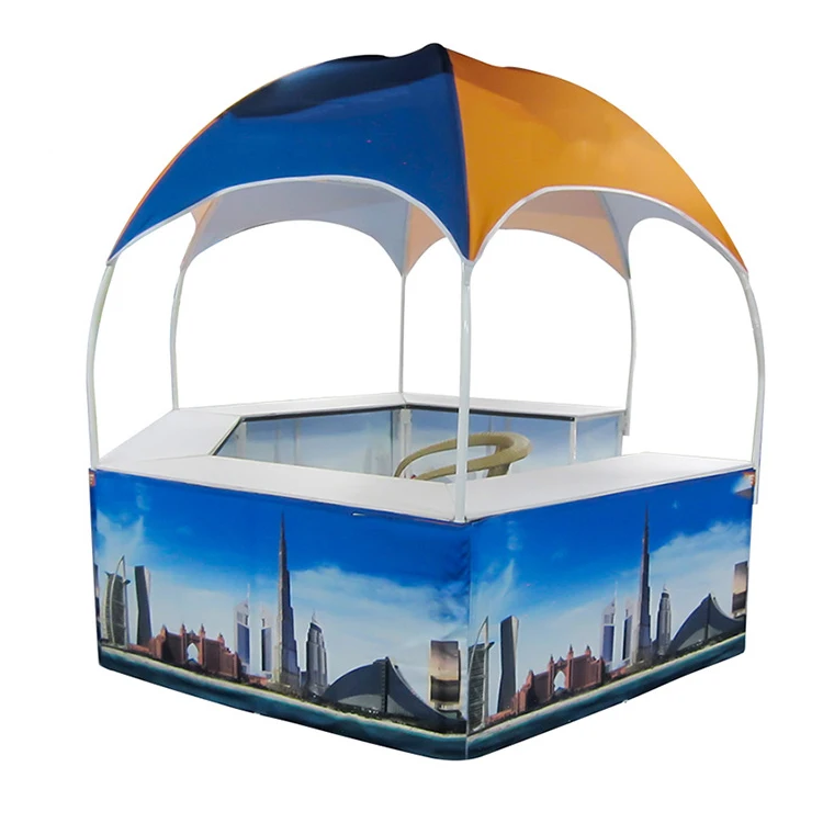 

Hot Sale kiosk Booth promotional portable advertising 10x10 kiosk dome tent, Customized color