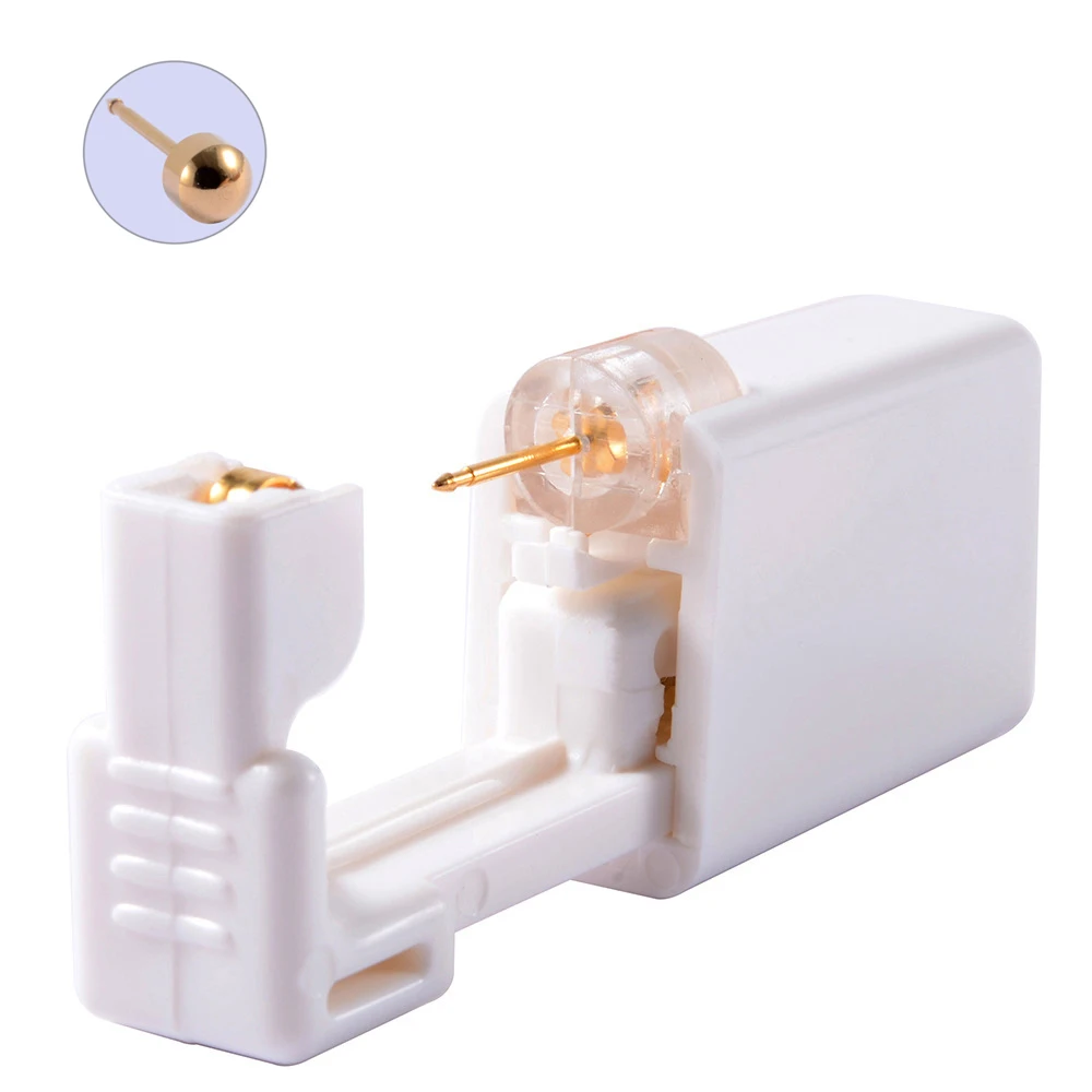 

Disposable Low-Pain Self Ear Piercing Gun With 316L Stainless Steel Ear Rings Safety Ear Piercing Gun Kit Tools