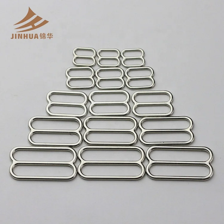 

High Quality Underwear Accessories Metal Adjustable Bra Strap Rings Sliders And Hooks Adjuster, Custom