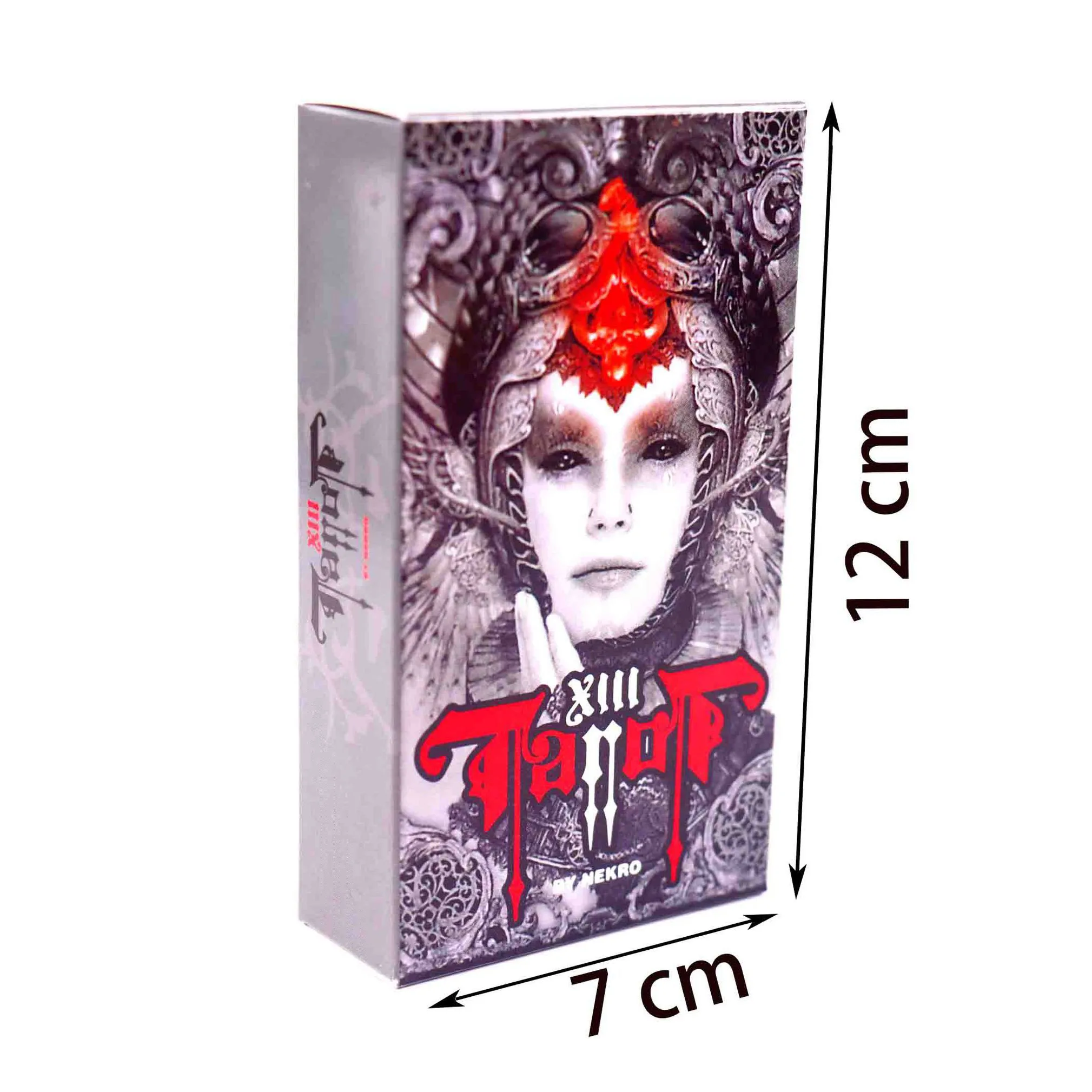 

XIII Dark Tarot Cards Deck Board Game English Spanish French German Mysterious Divination Fate Personal Use Card Game