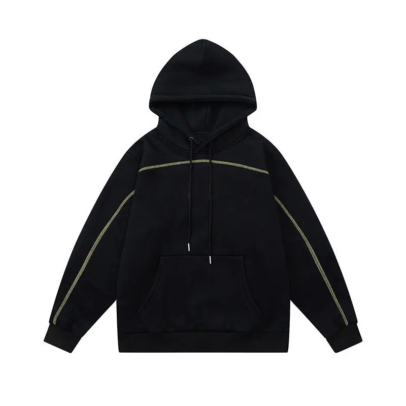 Oversized Pullover Sweatshirt Embroidered Street Style