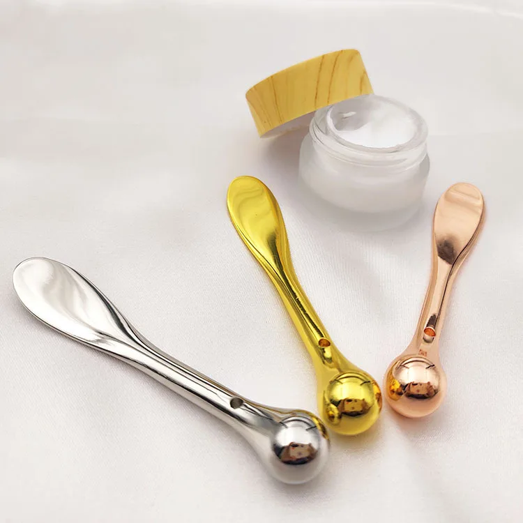 

Custom Metal Spatula Face Cream Mask Mixing Spoon Cosmetic Spatulas Makeup Spoon, Custom color