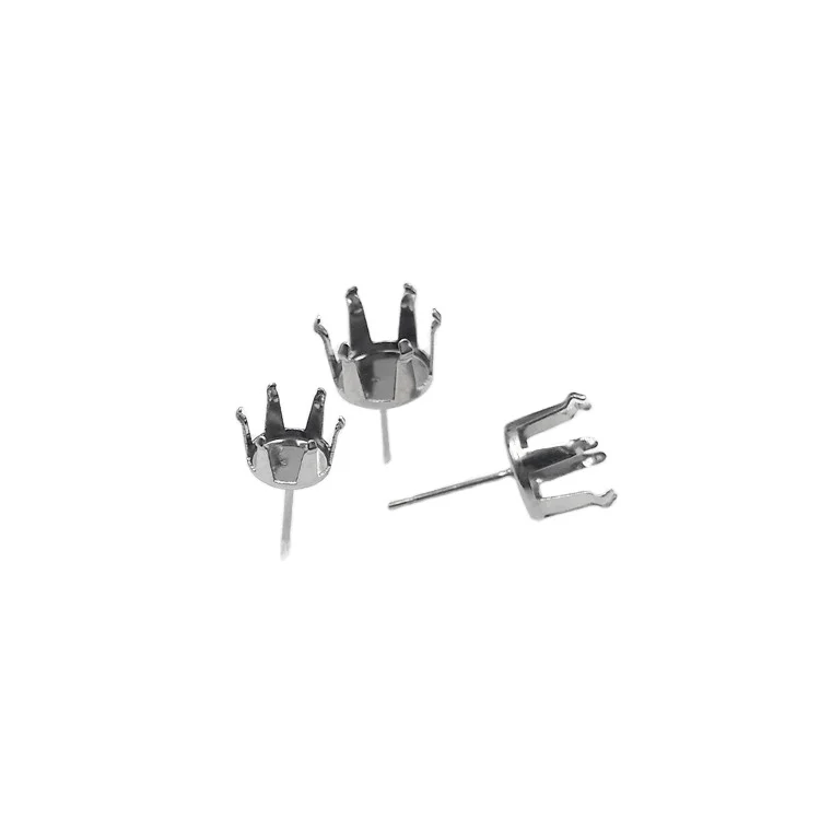 

Jewelry Finding 316L stainless steel Silver gold Empty Stone Setting Stud Earring Base