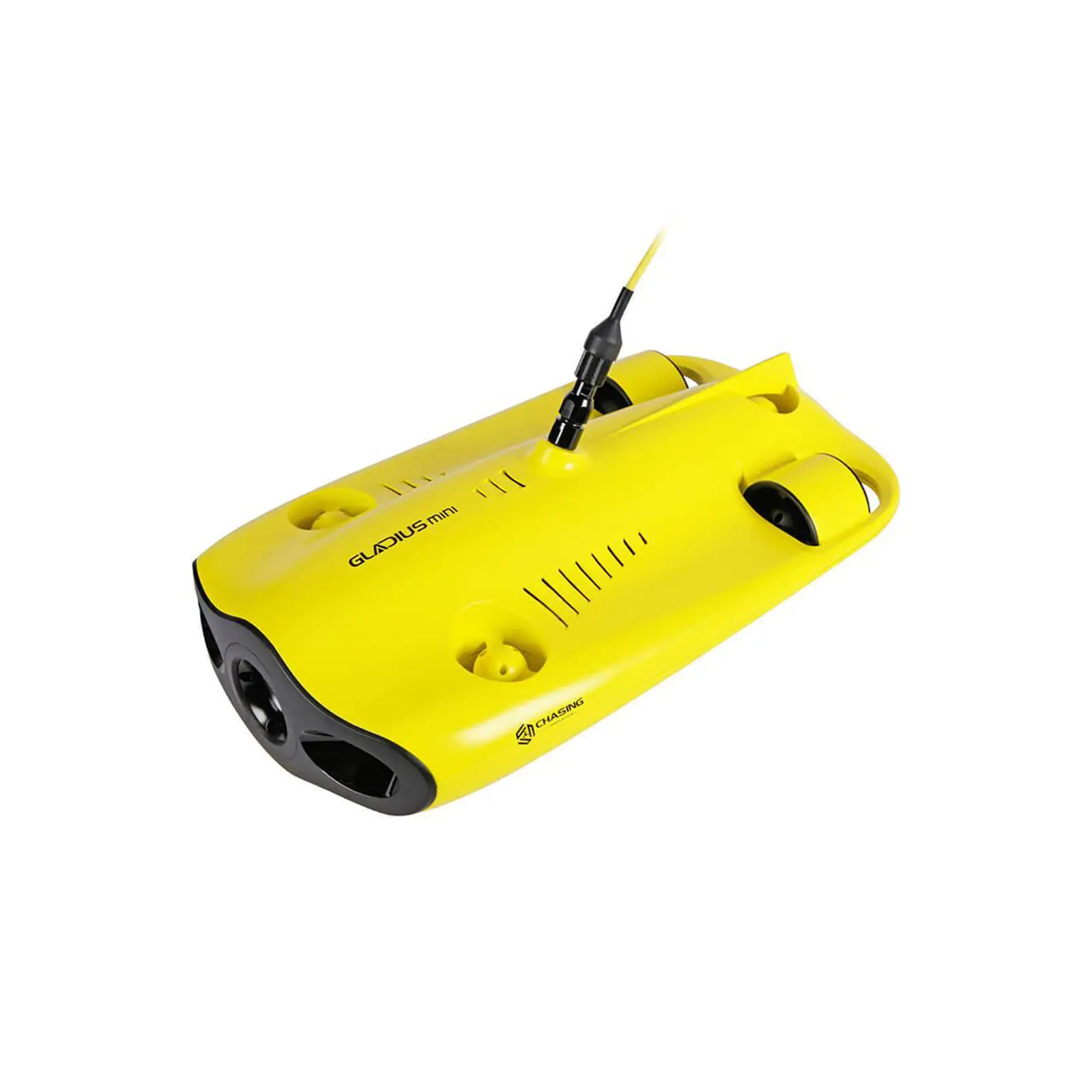 

CHASING GLADIUS MINI with backpack underwater drone ROV robot 4K UHD camera 100 meters depth for fishing and diving, Yellow