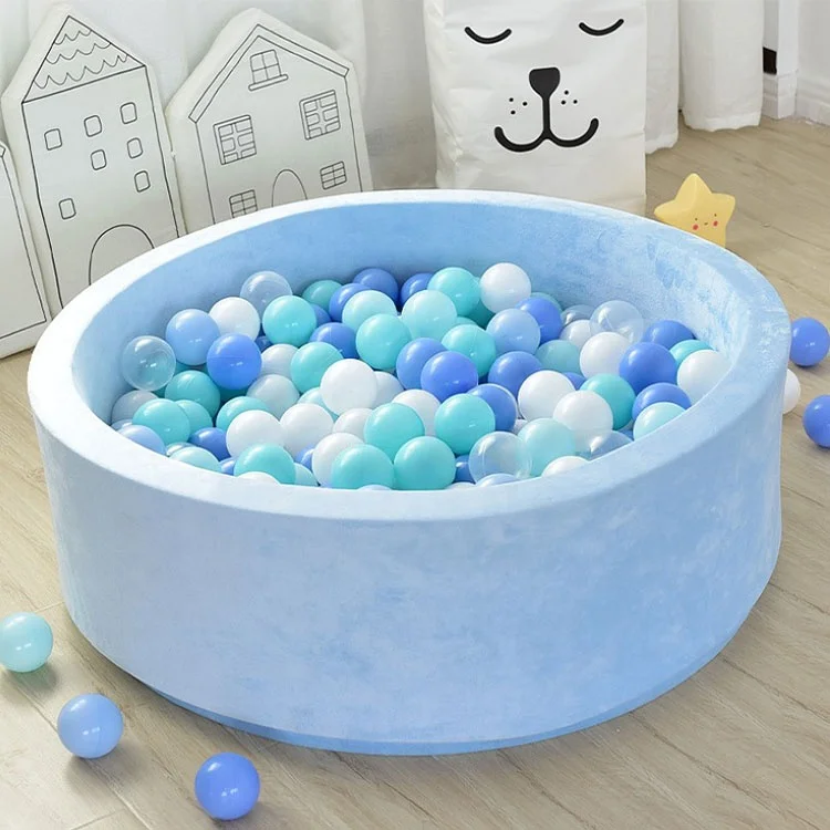 

Indoor round ball pit baby foam ball pit pool, Black, white, pink, grey, green, blue or customoized