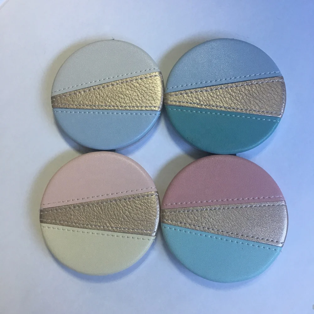 

Double-sided Foldable Mini Portable Mirror for make up Custom Logo For Hand Held Mini Pocket Mirror, As picture show