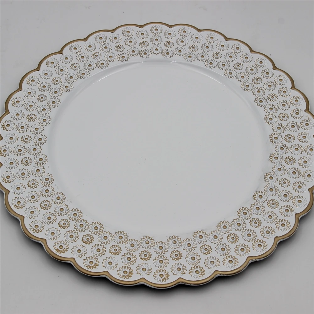 

Hot sale cheap Dishes Wholesales Round Divided Melamine Plastic Chip and Dip Plate